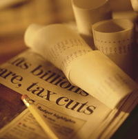 Tax Cut Newspaper